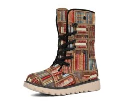 Bookish Pattern Polar Boots -Home Fashion Store front 4 1cb2abdb 9f1a 4c84 b875 e7f3897c8934