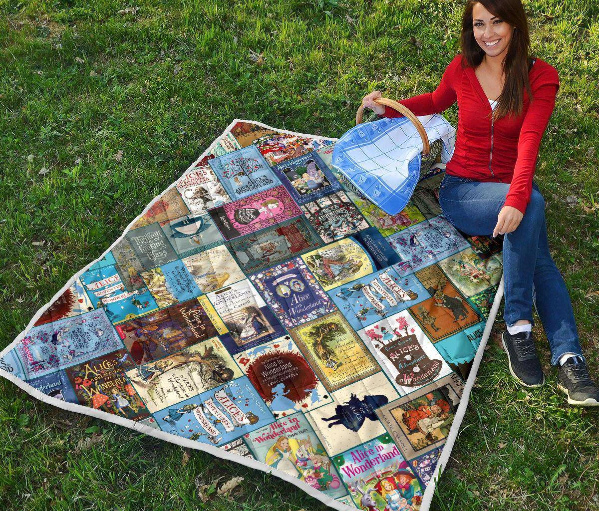 Alice In Wonderland Book Covers Quilt 6 Alice In Wonderland Book Covers Quilt - Image 4