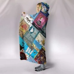 Alice In Wonderland Book Covers Hooded Blanket -Home Fashion Store front 4 60d41d29 d6f4 4f20 a462 75379ffdc628