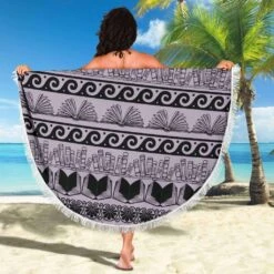 Bookish Round Beach Blanket -Home Fashion Store front 4 71452179 beba 4e38 b398 7a964954c7be