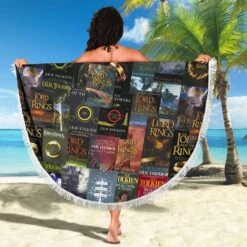 The Lord Of The Rings Book Covers Beach Blanket -Home Fashion Store front 4 7e6ddfb7 2fe5 4a65 889d 8a296f3a95fc