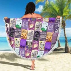 The Color Purple Book Covers Round Beach Blanket -Home Fashion Store front 4 7f6e708c 157a 4828 afaf d0f1de02d524