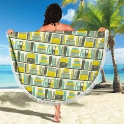 Round Beach Blanket Bookish Pattern -Home Fashion Store front 4 c80417f6 f235 4920 a185 5b65627c5076
