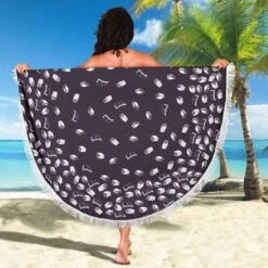 Purple Bookish Round Beach Blanket -Home Fashion Store front 4 f66e0e4d 6882 4f5c 9d05 29885f0944cf
