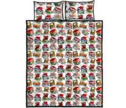Bookish Pattern Quilt Bed -Home Fashion Store front 5