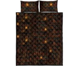 Bookish Pattern Quilt Bed 11 Bookish Pattern Quilt Bed -Home Fashion Store front 5 340ec616 518d 4d64 9317 e12b959b6732