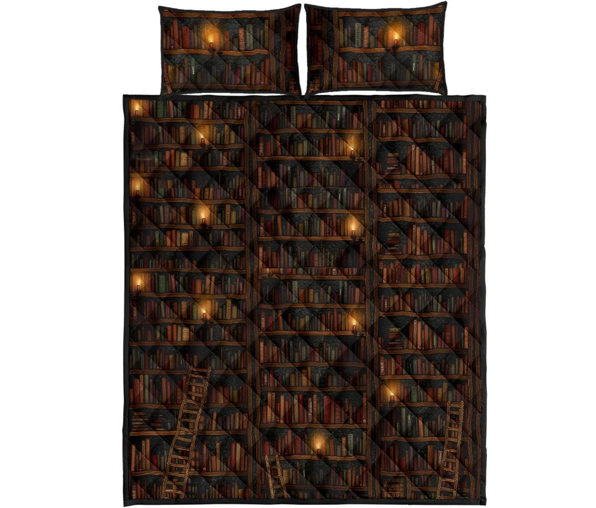 Bookish Pattern Quilt Bed 7 Bookish Pattern Quilt Bed - Image 5
