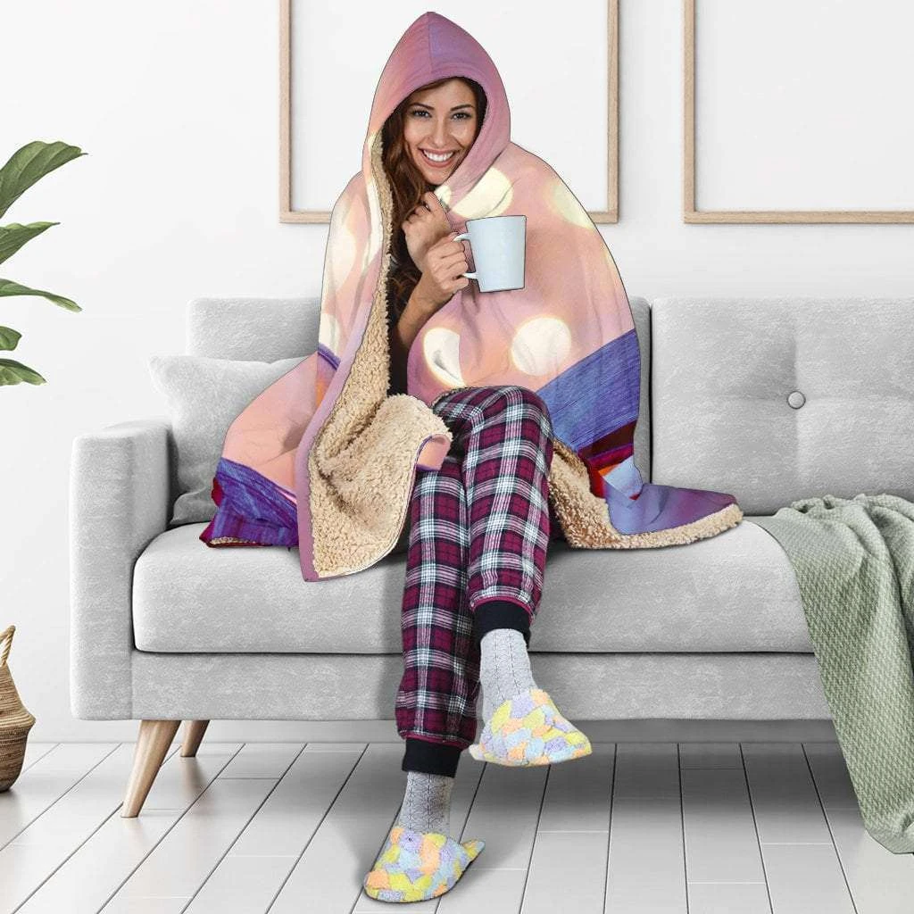 Heart Shaped Book Pages Hooded Blanket 7 Heart Shaped Book Pages Hooded Blanket - Image 5