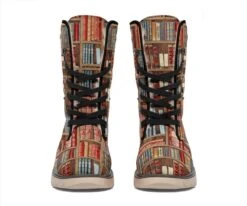 Bookish Pattern Polar Boots -Home Fashion Store front 5 4559b280 8b02 460b bbad 24e01d25011d