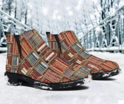 Bookish Pattern Fashion Boots -Home Fashion Store front 5 9f580935 4d6e 448c a687 96a04ebf847d