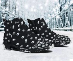 Black Bookish Pattern Fashion Boots -Home Fashion Store front 5 b1f11cfc 9de3 4b11 8527 2ab5c0c3653c