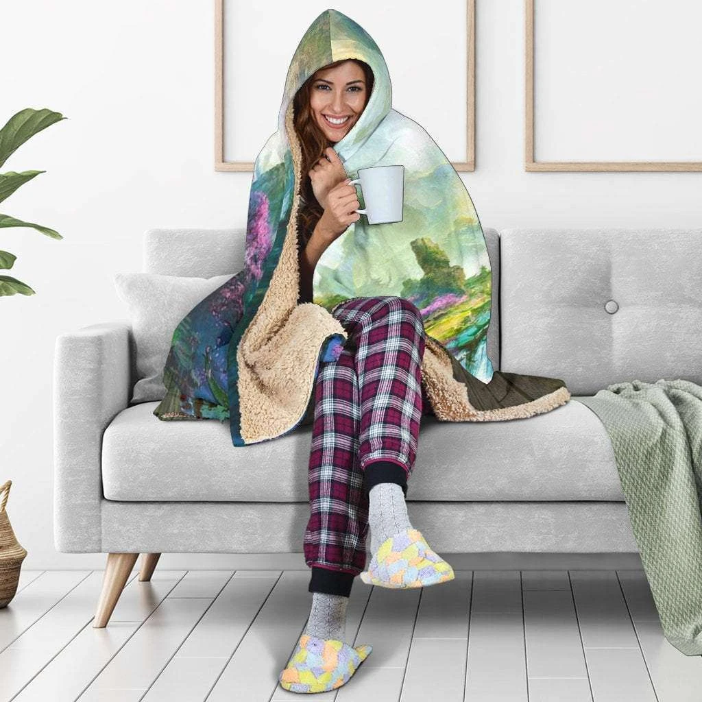 Open Book Fantasy Hooded Blanket 7 Open Book Fantasy Hooded Blanket - Image 5