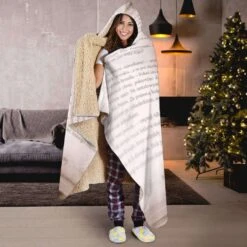 Open Book Pages Hooded Blanket -Home Fashion Store front 6 77dc9421 6e7e 4b68 9af4 3dcacadb9ac6