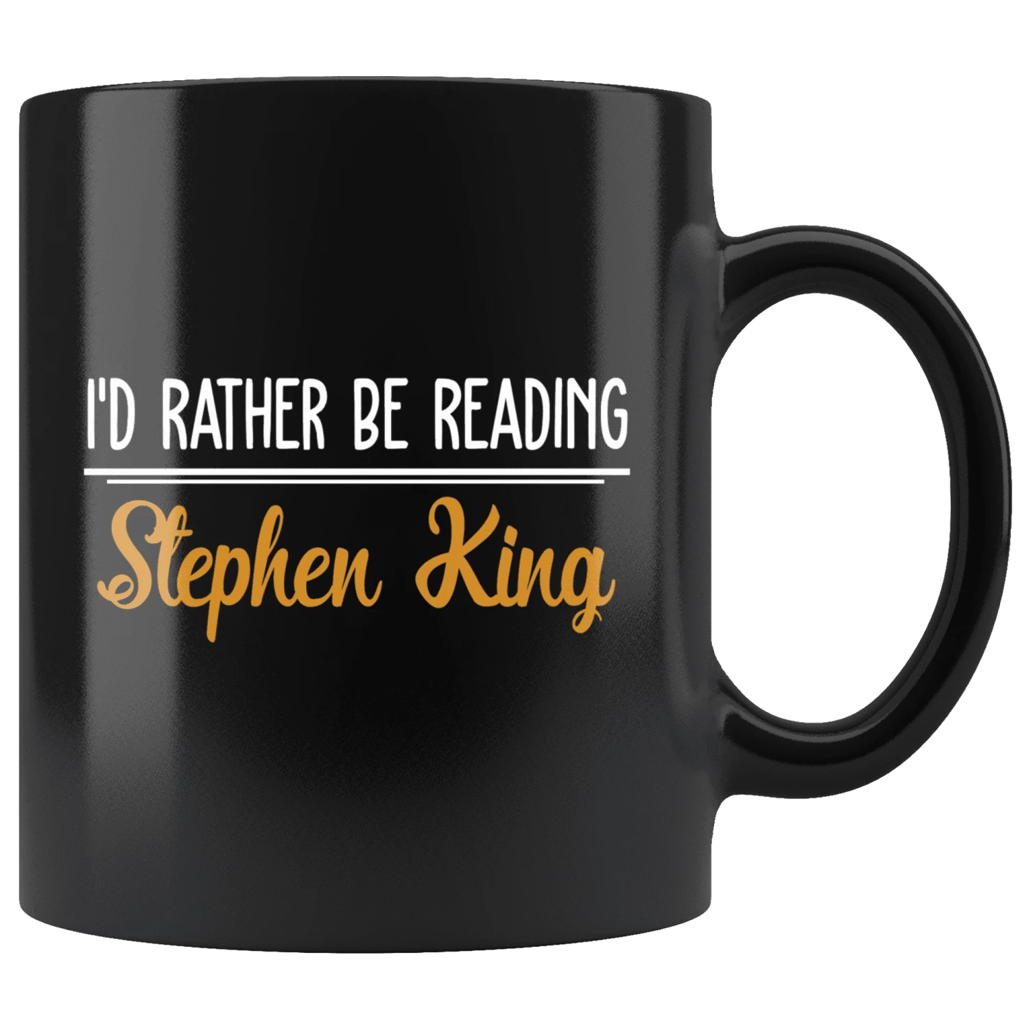 "I'd Rather Be Reading SK"11oz Black Mug 3 "I'd Rather Be Reading SK"11oz Black Mug