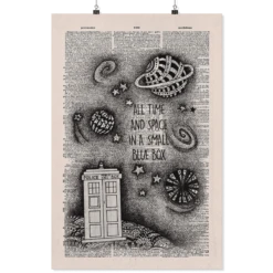 "All Time And Space"Doctor Who Vintage Dictionary Poster -Home Fashion Store gn7xub8n1in6yea85x13s0vm