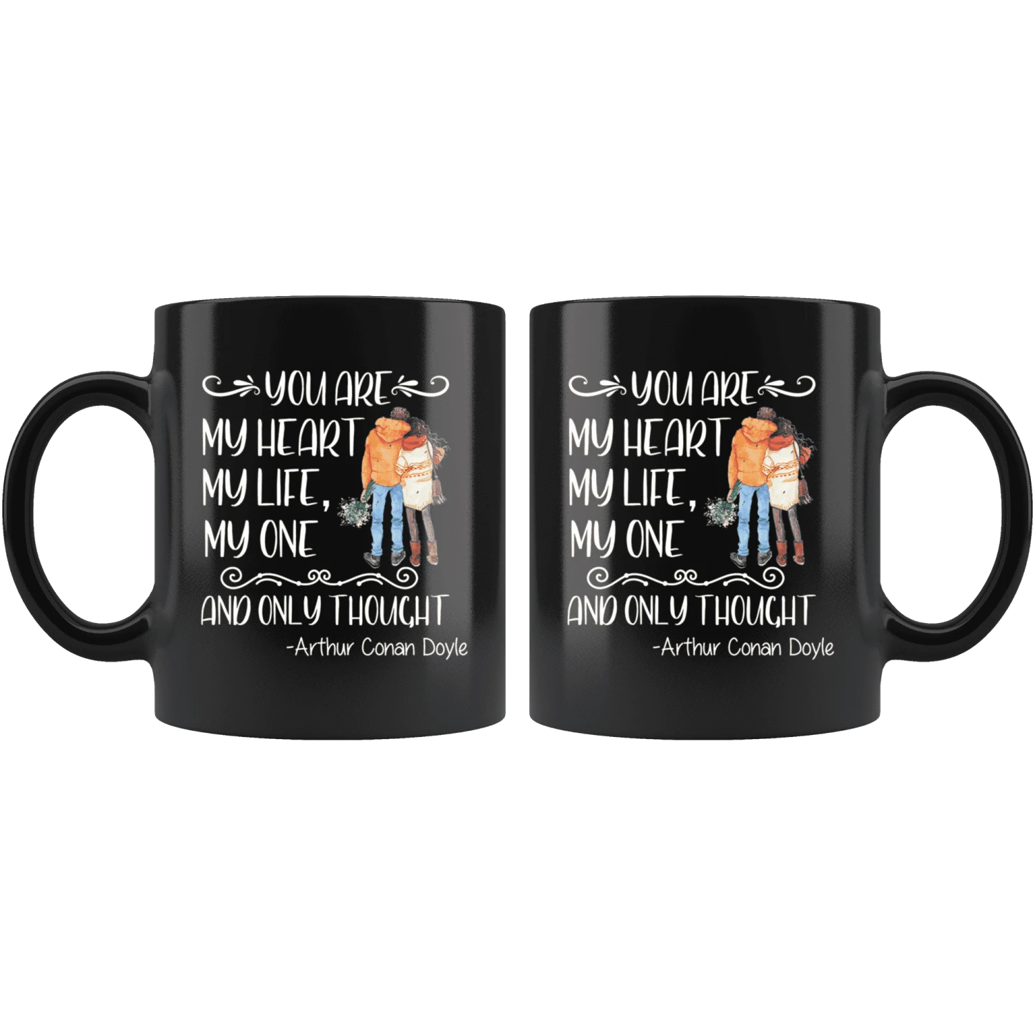 "My Heart,My Life"11oz Black Mug 4 "My Heart,My Life"11oz Black Mug - Image 2