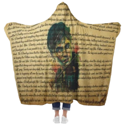 HP Book Page Vintage Hooded Blankets -Home Fashion Store gvycbk0gxet45vjuwd408qr8