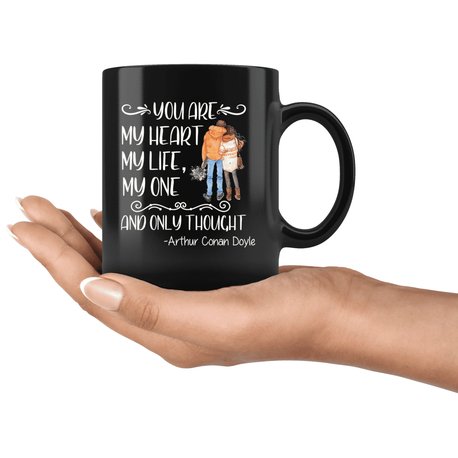 "My Heart,My Life"11oz Black Mug 6 "My Heart,My Life"11oz Black Mug - Image 4