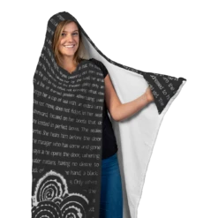 Night Circus Book Page Hooded Blankets -Home Fashion Store ix5e1n7bwzh7m0hx2oaktuts