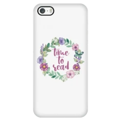 Time To Read Floral Phone Case White -Home Fashion Store j2j65zzCABLHpVBTtWT7ykJUZA8UDj 2128 front