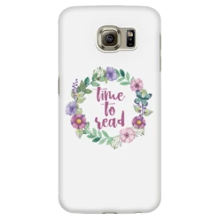 Time To Read Floral Phone Case White -Home Fashion Store j2j65zzCABLHpVBTtWT7ykJUZA8UDj 2229 front