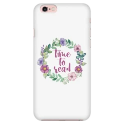 Time To Read Floral Phone Case White -Home Fashion Store j2j65zzCABLHpVBTtWT7ykJUZA8UDj 3920 front