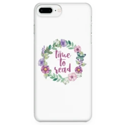 Time To Read Floral Phone Case White -Home Fashion Store j2j65zzCABLHpVBTtWT7ykJUZA8UDj 5266 front