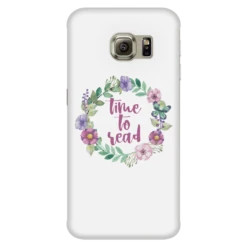 Time To Read Floral Phone Case White -Home Fashion Store j2j65zzCABLHpVBTtWT7ykJUZA8UDj 5472 front