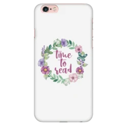 Time To Read Floral Phone Case White -Home Fashion Store j2j65zzCABLHpVBTtWT7ykJUZA8UDj 7465 front