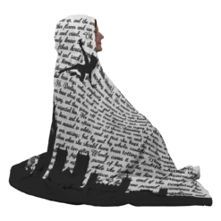 Peter Pan Book Page Hooded Blanket -Home Fashion Store jz47pwxy3ongsoasw8w1l8nu