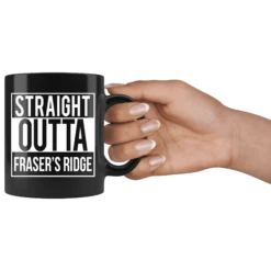 "Fraser's Ridge"11oz Black Mug -Home Fashion Store lky82mo571srp0bk9myt3g95