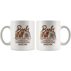 "Avoid Conversations Since 1454"11oz White Mug -Home Fashion Store lqouo59h95qo4pc1i2qo44mi