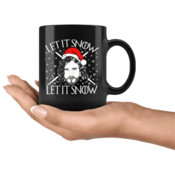 "Let It Snow"11oz Black Christmas Mug -Home Fashion Store mkiw52uq19ah4ds9ivx3xpcr