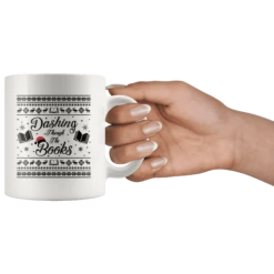 "Dashing Through The Books"11oz White Christmas Mug 8 "Dashing Through The Books"11oz White Christmas Mug -Home Fashion Store muqe6fdzqsok3e0ikl5b98nt
