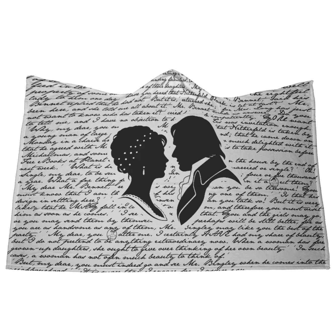 Pride And Prejudice Book Page Hooded Blanket 3 Pride And Prejudice Book Page Hooded Blanket