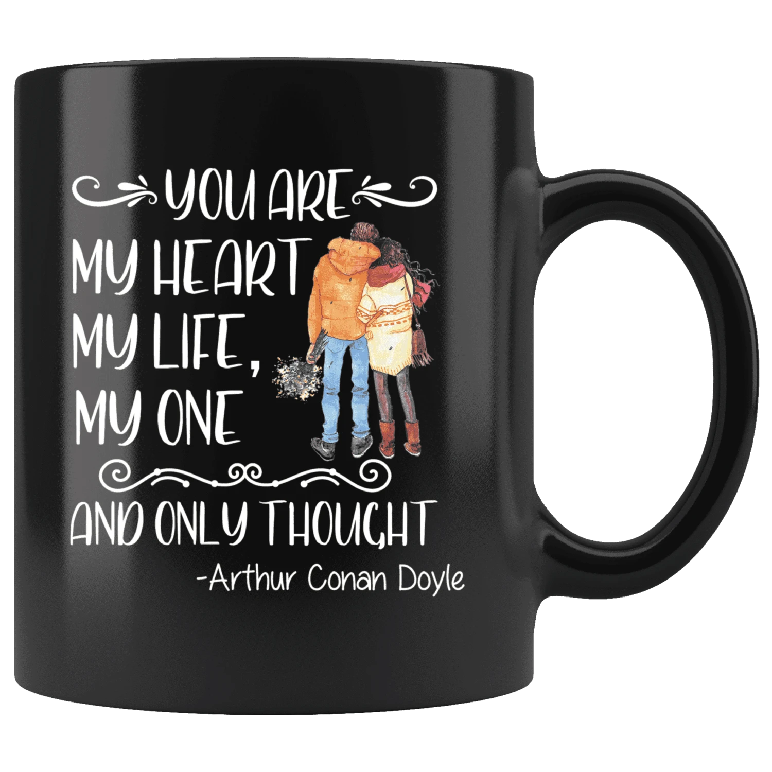 "My Heart,My Life"11oz Black Mug 3 "My Heart,My Life"11oz Black Mug