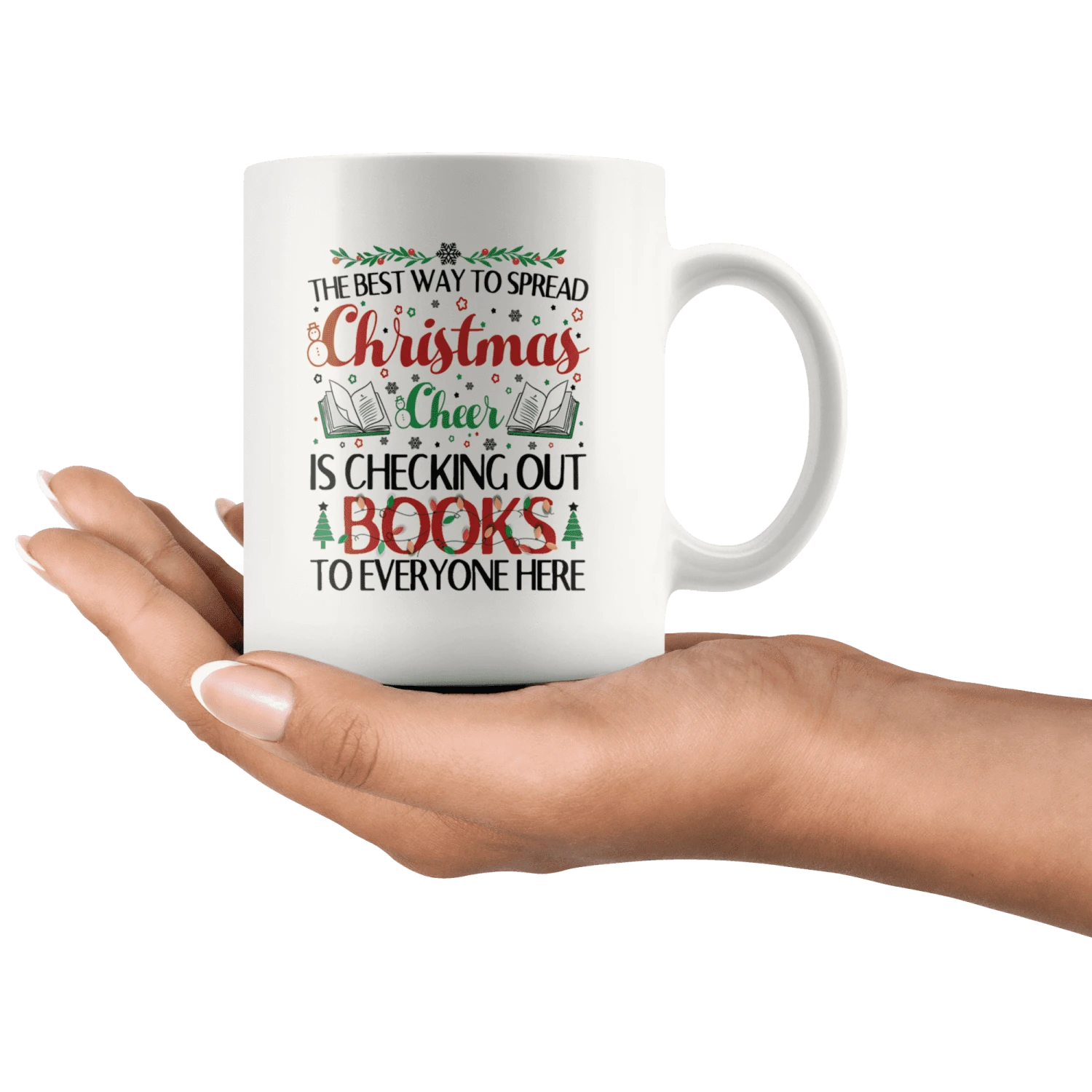 "Christmas Cheer"11oz White Christmas Mug 4 "Christmas Cheer"11oz White Christmas Mug - Image 2