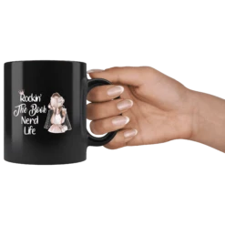 "The Book Nerd Life"11oz Black Mug 8 "The Book Nerd Life"11oz Black Mug -Home Fashion Store nyuf70071ta6str2jqy5wiz2