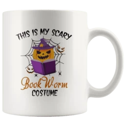 "Bookworm Costume"11oz White Mug