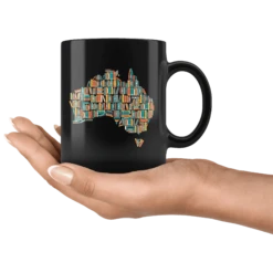 "Australia Bookish Map"11oz Black Mug 9 "Australia Bookish Map"11oz Black Mug -Home Fashion Store p2slhiowyqos03rtcdsuhlmi