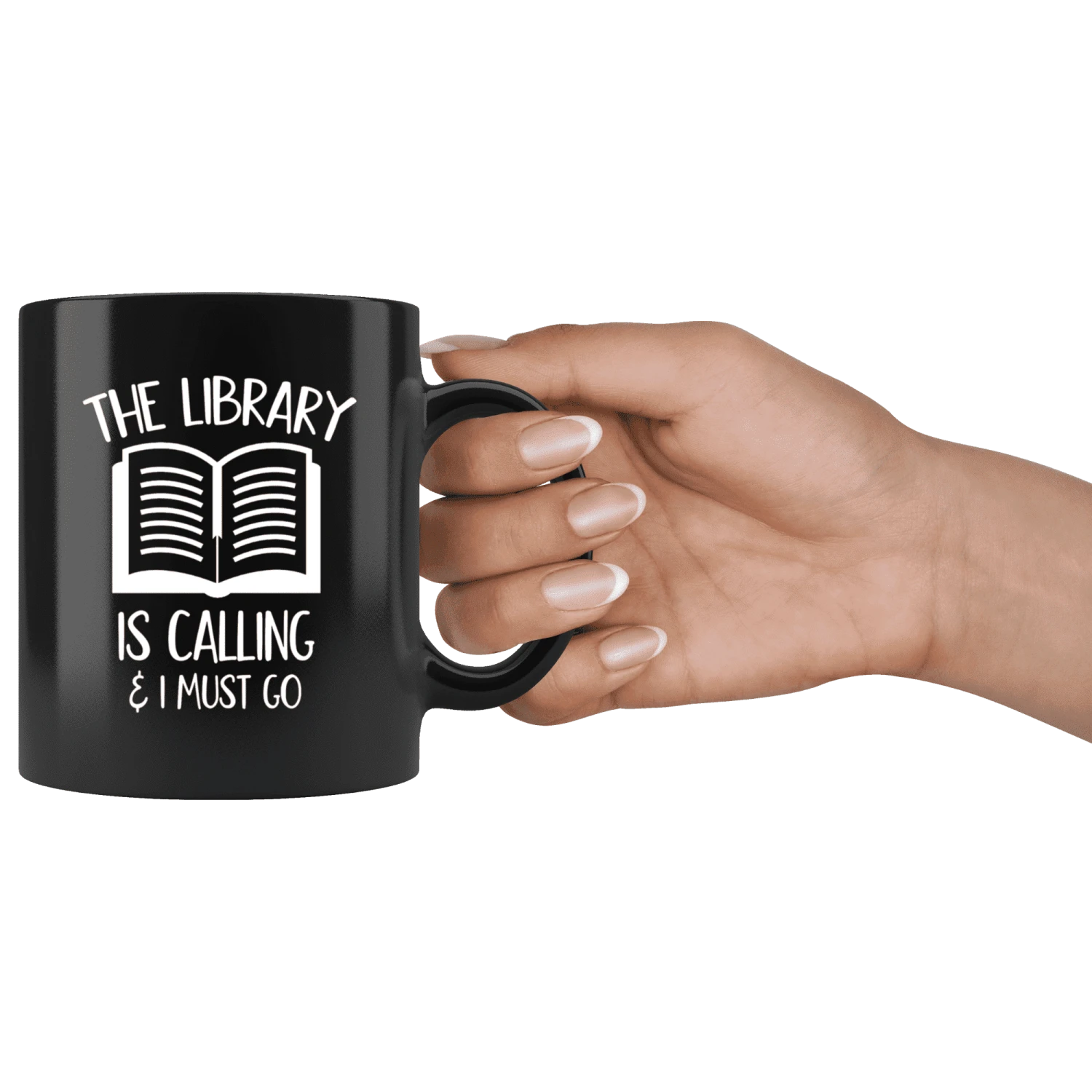 "The Library"11oz Black Mug 5 "The Library"11oz Black Mug - Image 3