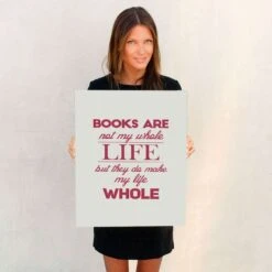 Books Are Not My Whole LIfe But ... -Home Fashion Store poster1 11 2