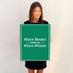 Open Books Lead To Open Minds -Home Fashion Store poster1 4 2