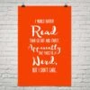 I'm Nerdy But I Don'T Care -Home Fashion Store poster1 5 0
