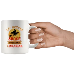 "I Became A Librarian"11oz White Mug -Home Fashion Store q5f6v856utuduufbsihgcrfd