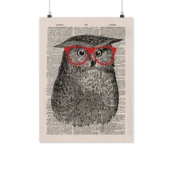 Nerdy Owl Vintage Dictionary Poster -Home Fashion Store rpwsa7h6iybkkuismviqdejl