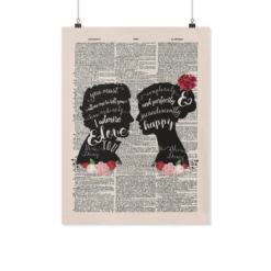 Pride And Prejudice Vintage Dictionary Poster -Home Fashion Store rz8hhhc75qurhzwr7f1xlqei