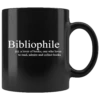 "Bibliophile"11oz Black Mug -Home Fashion Store s0ovq86uzjal5ui1ceoa917z