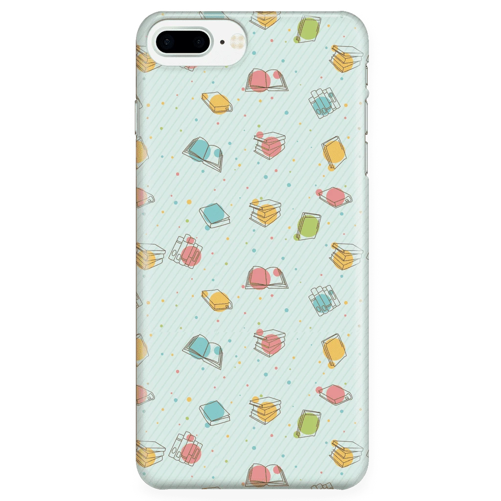 Colorful Bookish Pattern Phone Case Green 10 Colorful Bookish Pattern Phone Case Green - Image 8