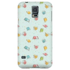 Colorful Bookish Pattern Phone Case Green